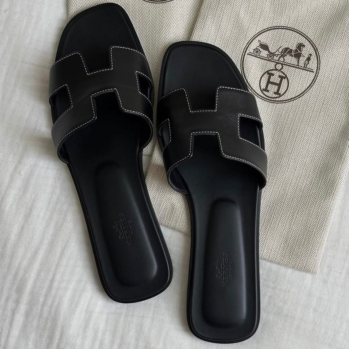 Claquette Hermès noir