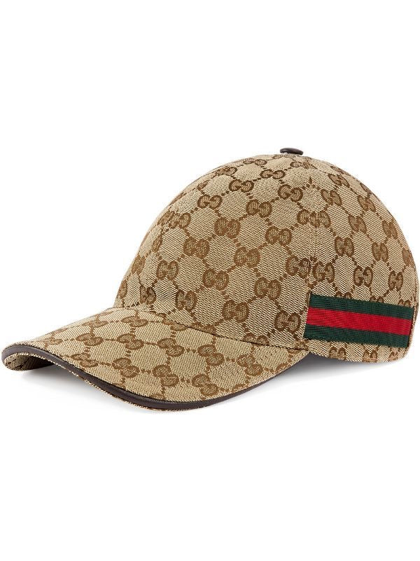 Casquette Gucci beige/marron GG classique