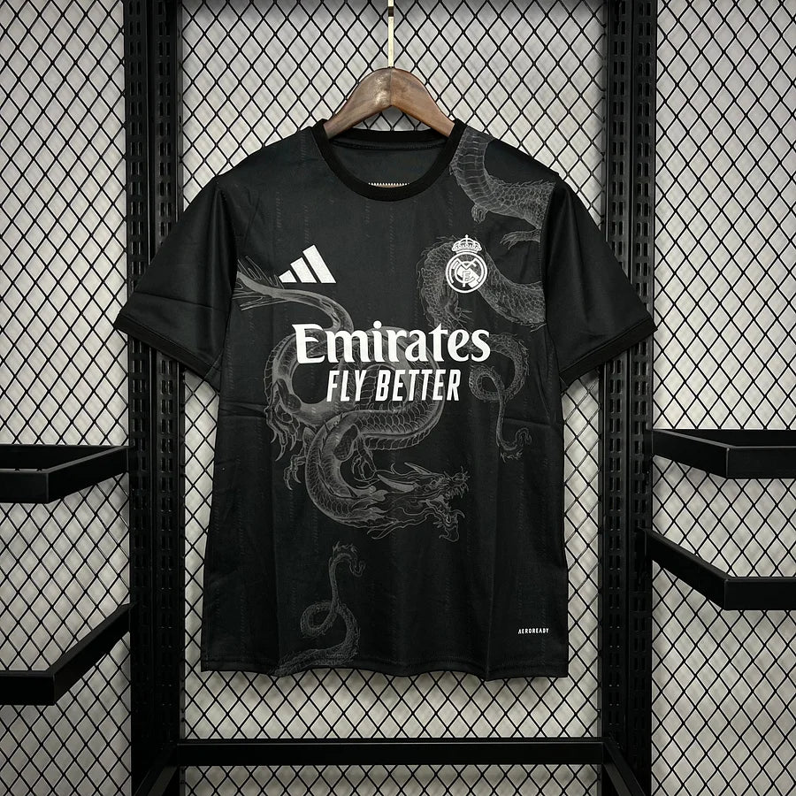 Maillot Réal Madrid noir 2024/25